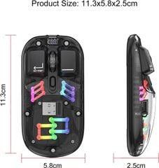 Chuột không dây + BT Coteci Magic Crystal IV Led RGB