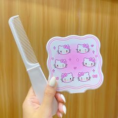 ** Set gương lược cầm tay Mèo đen A Cat / Kitty nhiều kiểu