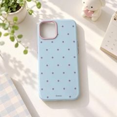 ** Ốp iPhone 12/12 Pro dẻo phủ bóng chấm bi