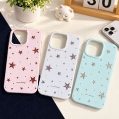 ** Ốp iPhone 16 Pro màu pastel họa tiết ngôi sao