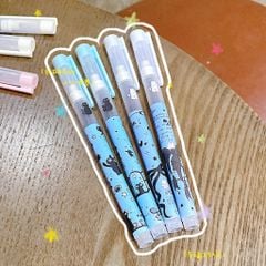 ** Bút bi nắp đậy hình mèo đen/cún/gấu (mực nước đen)