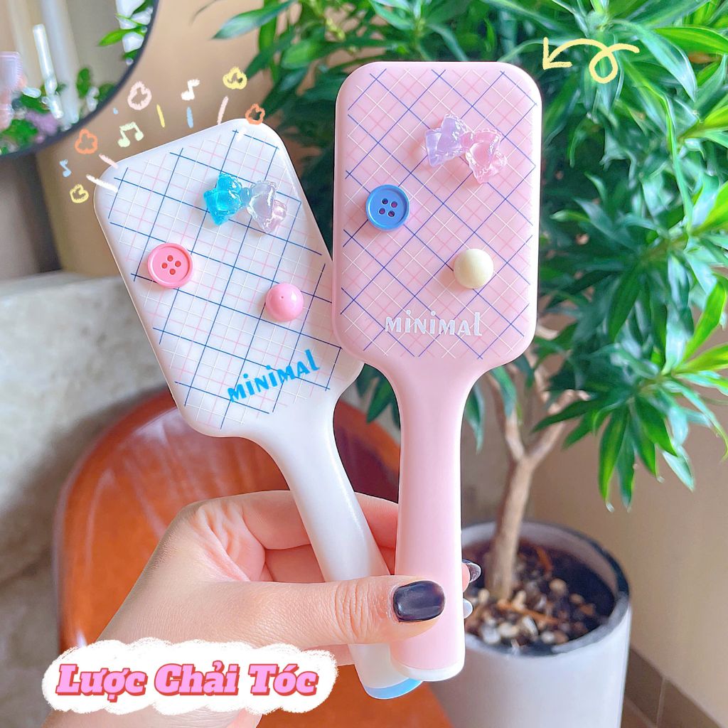 ** Lược chải gỡ rối mix màu đính khuy áo xịn