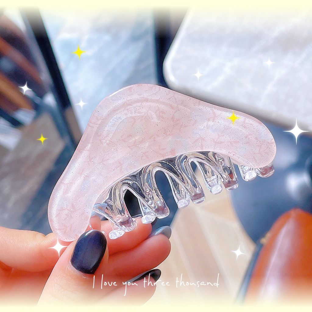 ** Kẹp càng cua xà cừ kim tuyến hoa lá nhí
