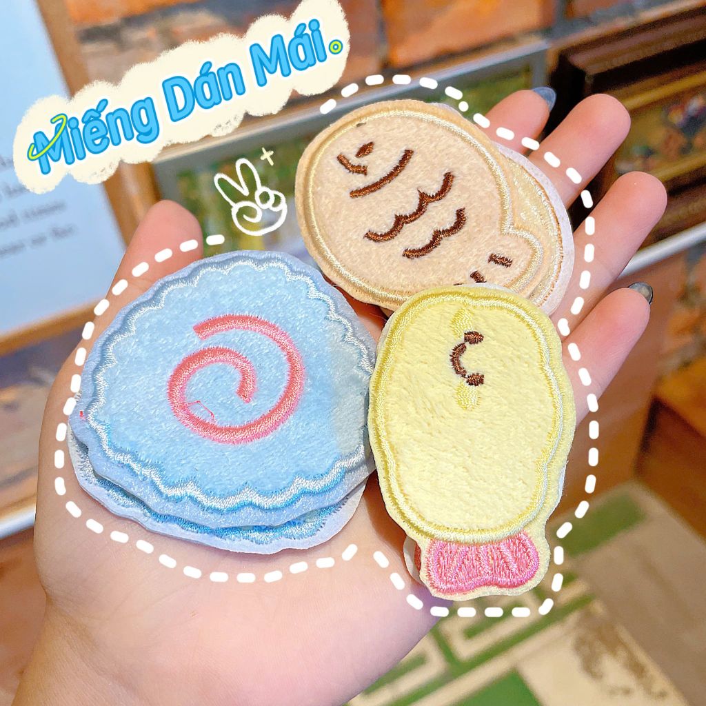 ** Set 2 dán mái hình cá/chả mực