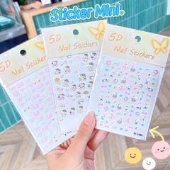 ** Sticker trang trí 5D Kitty/nơ