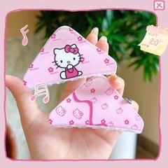 ** Kẹp càng cua tam giác in kitty hồng