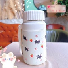 ** Bình nước giữ nhiệt Mèo Dâu 1000ml