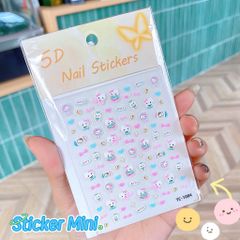 ** Sticker trang trí 5D Kitty/nơ