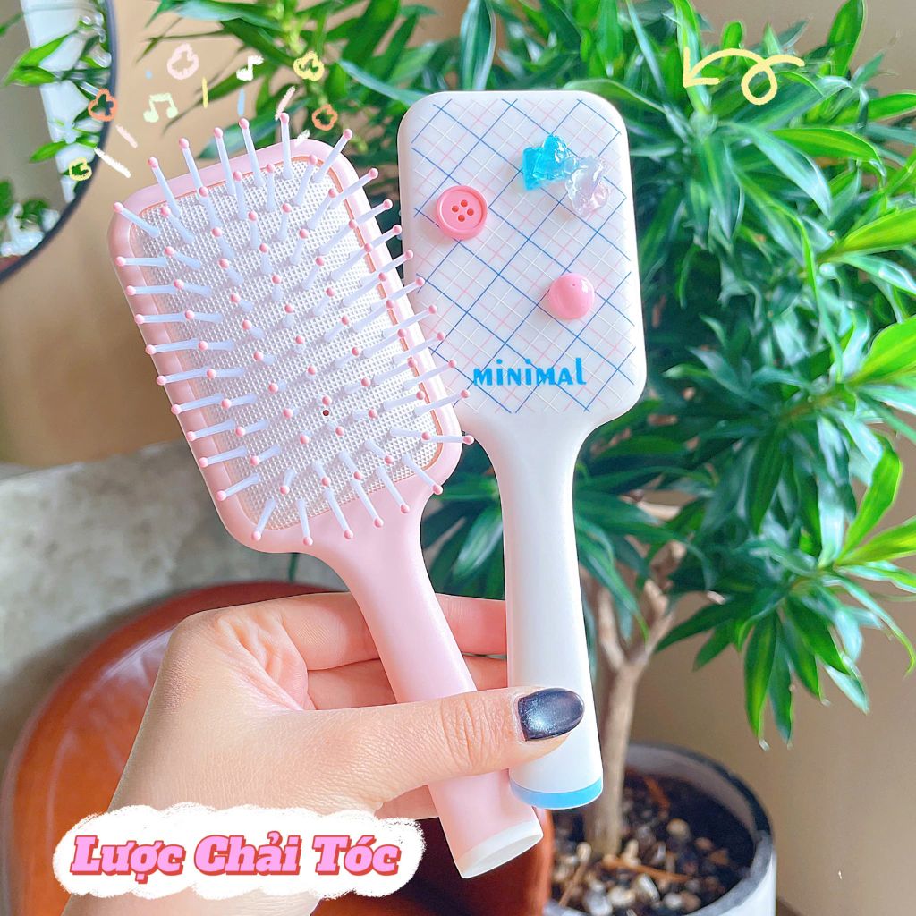 ** Lược chải gỡ rối mix màu đính khuy áo xịn