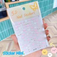 ** Sticker trang trí 5D Kitty/nơ