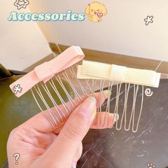 ** Kẹp xược nơ màu trơn pastel