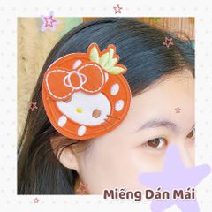 ** Miếng dán tóc mái dâu tây kitty đỏ/hồng