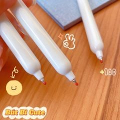 ** Bút bi hình ngôi sao tone trắng Super Star (mực đen)