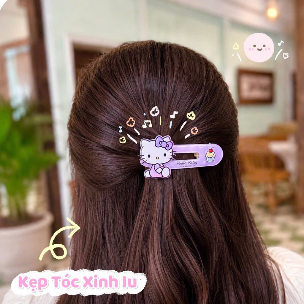 ** Kẹp tách kitty phôi nhựa hồng/xd/tím
