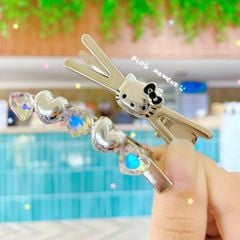** Set 2 kẹp ghim kitty mix đính đá