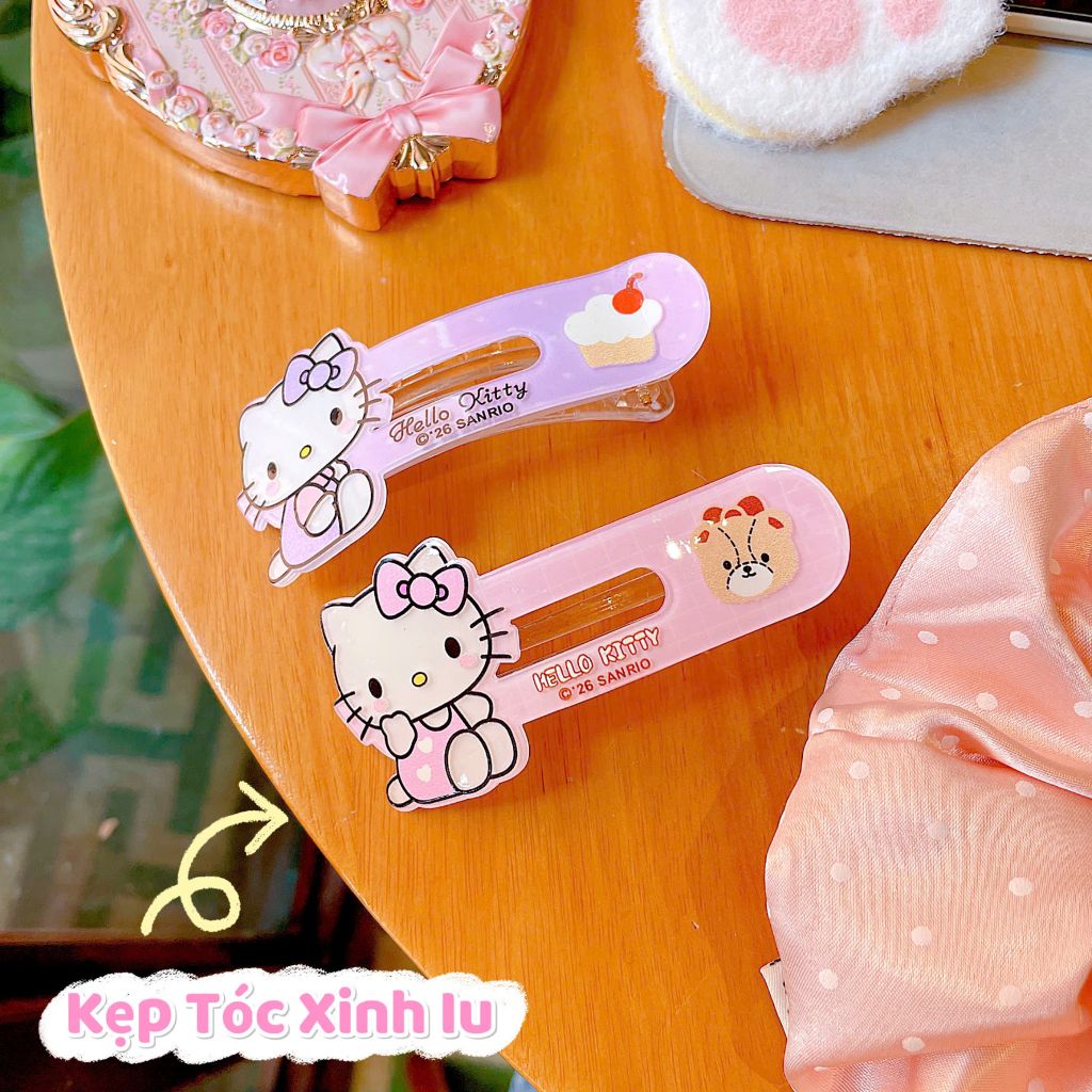 ** Kẹp tách kitty phôi nhựa hồng/xd/tím