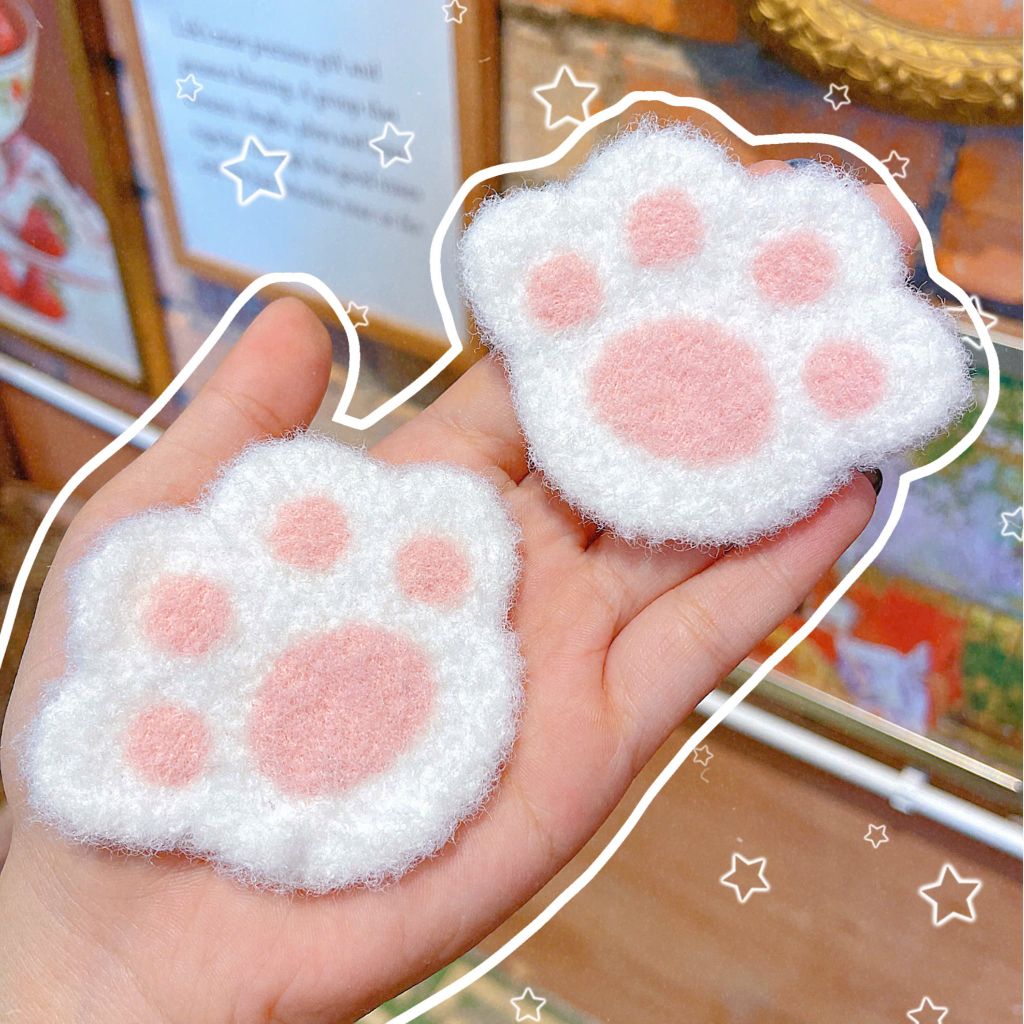 ** Dán mái chân mèo/mặt kitty lông mịn