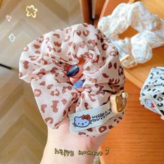 ** Scrunchies da beo màu nâu/xám/be