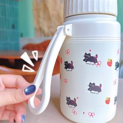 ** Bình nước giữ nhiệt Mèo Dâu 1000ml
