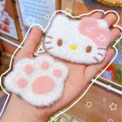 ** Dán mái chân mèo/mặt kitty lông mịn