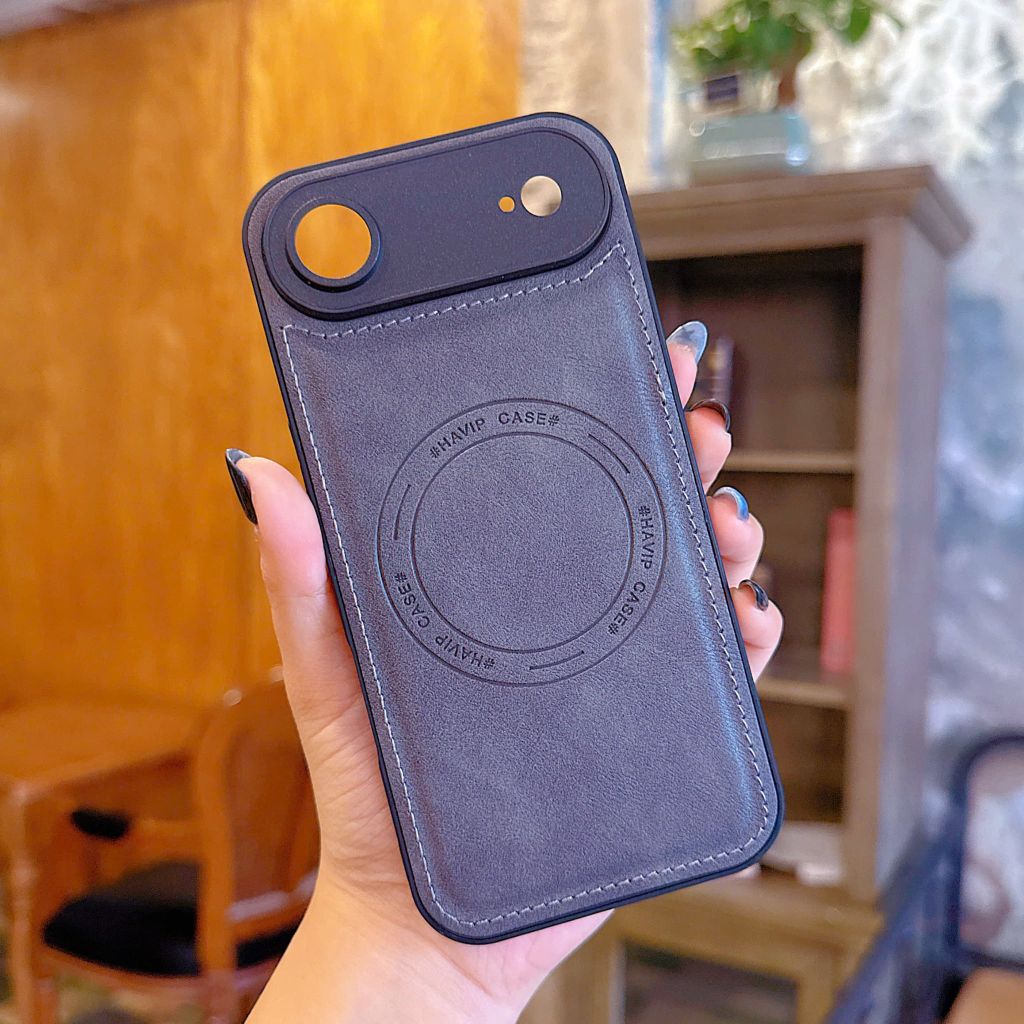 ** Ốp iPhone 17 Air giả da may viền Havip case