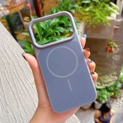 Ốp iPhone 17 Pro dẻo candy vuông giả magsafe