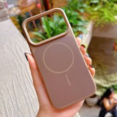 Ốp iPhone 17 Pro Max dẻo candy vuông giả magsafe
