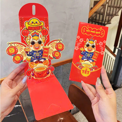 ** Bao lì xì xòe popup 3D cao cấp