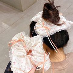 ** Scrunchies Vuông thiên nga viền ren