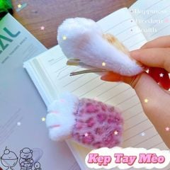 ** Kẹp tóc bàn tay mèo mix da beo