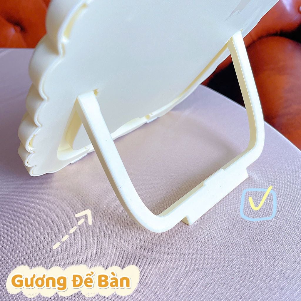 ** Gương trang điểm để bàn hình Cừu đáng yêu