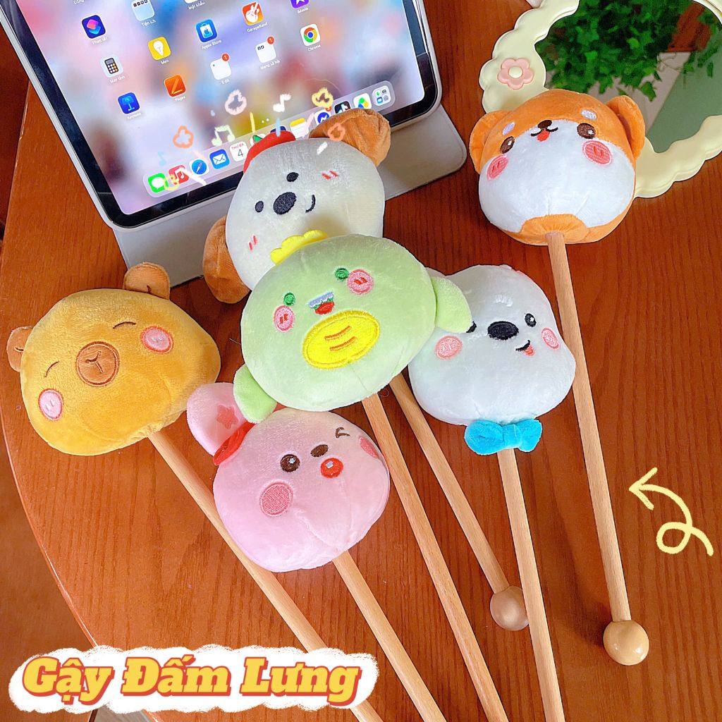 ** Cây đấm lưng đầu thú nhiều hình cute