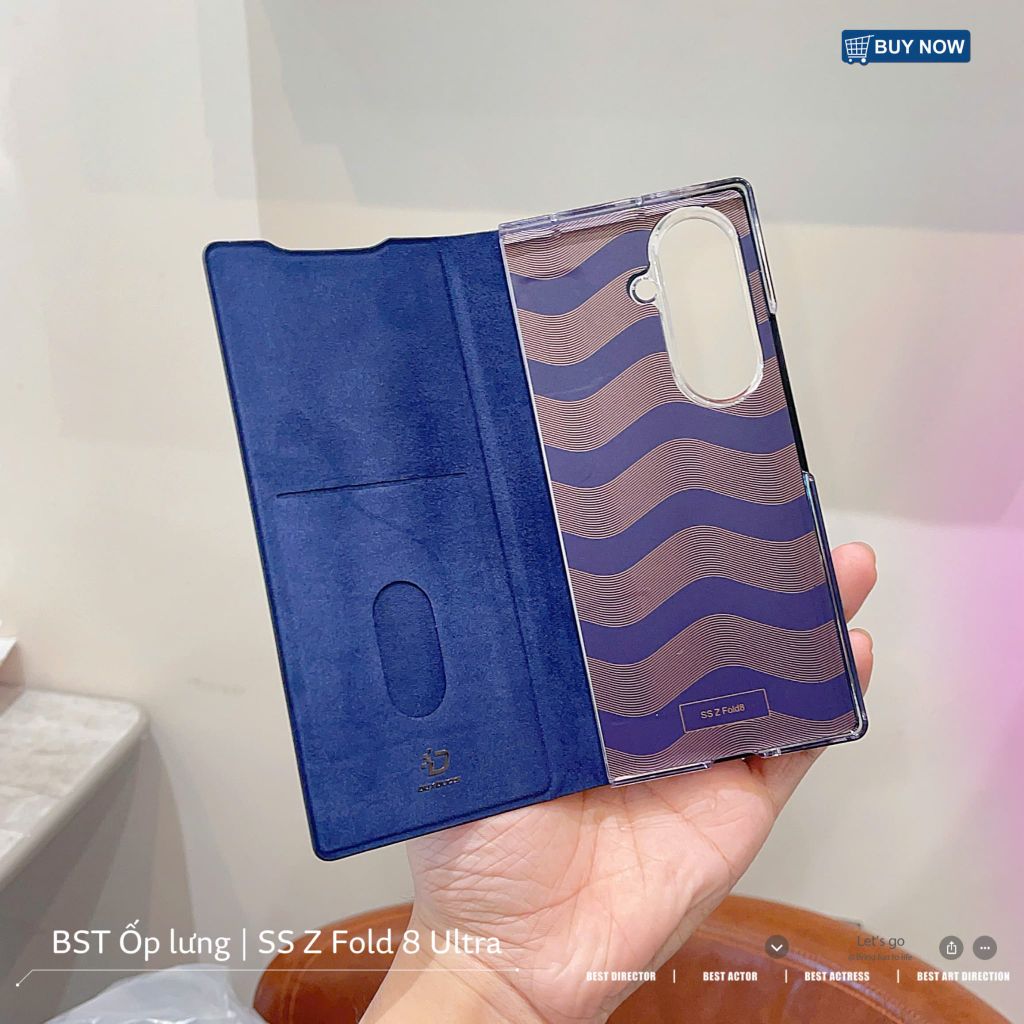 ** Bao da Samsung ZFold 7 Dux Ducis Bril da PU viền cứng