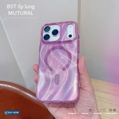 [C] ** Ốp iPhone 17 Pro Max/18 Pro Max Mutural Glow ánh kim tuyến magsafe