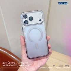 [C] ** Ốp iPhone 17 Pro Max/18 Pro Max KEEPHONE Aurora Pro magsafe loang màu