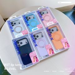 [C] ** Ốp iPhone 17 Pro Max X-Level Macaron Silicon kệ xoay magsafe