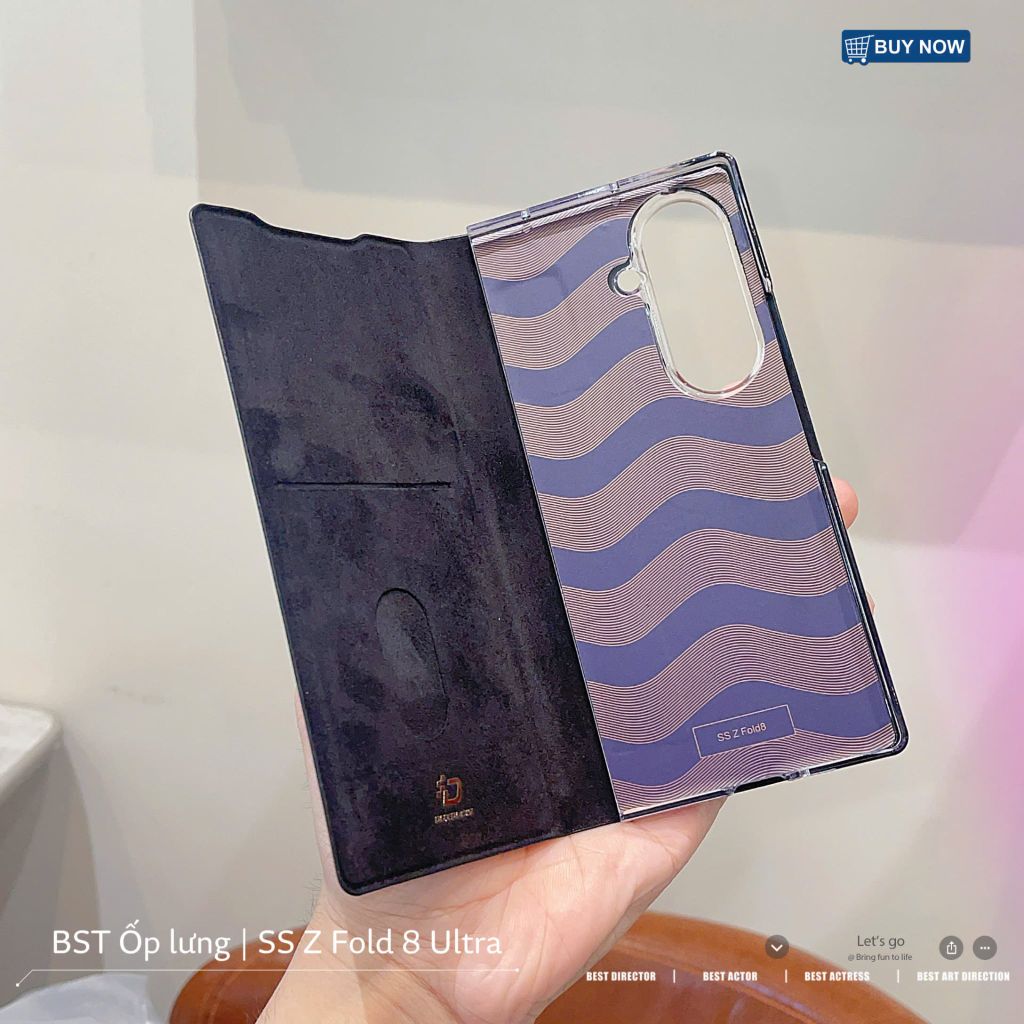 ** Bao da Samsung ZFold 7 Dux Ducis Bril da PU viền cứng