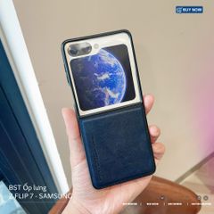 [C] ** Ốp Samsung ZFlip 7/ZFlip 8 X-level vân da viền cứng