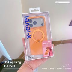 [C] ** Ốp iPhone 17 Pro Max X-Level Macaron Silicon kệ xoay magsafe
