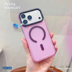 ** Ốp iPhone 17 Pro Max Youngkit lưng nhám magsafe viền dẻo