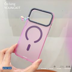** Ốp iPhone 17 Pro Max Youngkit lưng nhám magsafe viền dẻo