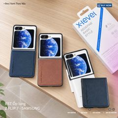 [C] ** Ốp Samsung ZFlip 7/ZFlip 8 X-level vân da viền cứng