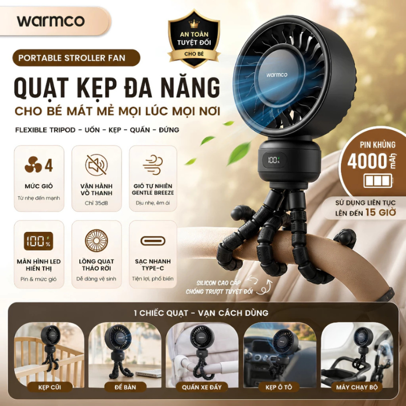 [C] ** Quạt Warmco kẹp