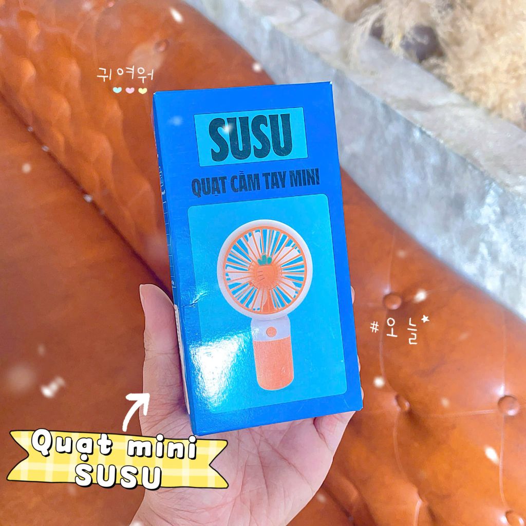 ** Quạt cầm tay charm trái cây SUSU