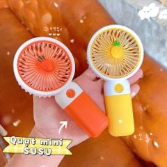 ** Quạt cầm tay charm trái cây SUSU