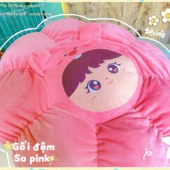 ** Đệm ngồi bệt hình bí Lena hồng