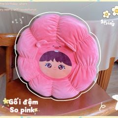 ** Đệm ngồi bệt hình bí Lena hồng