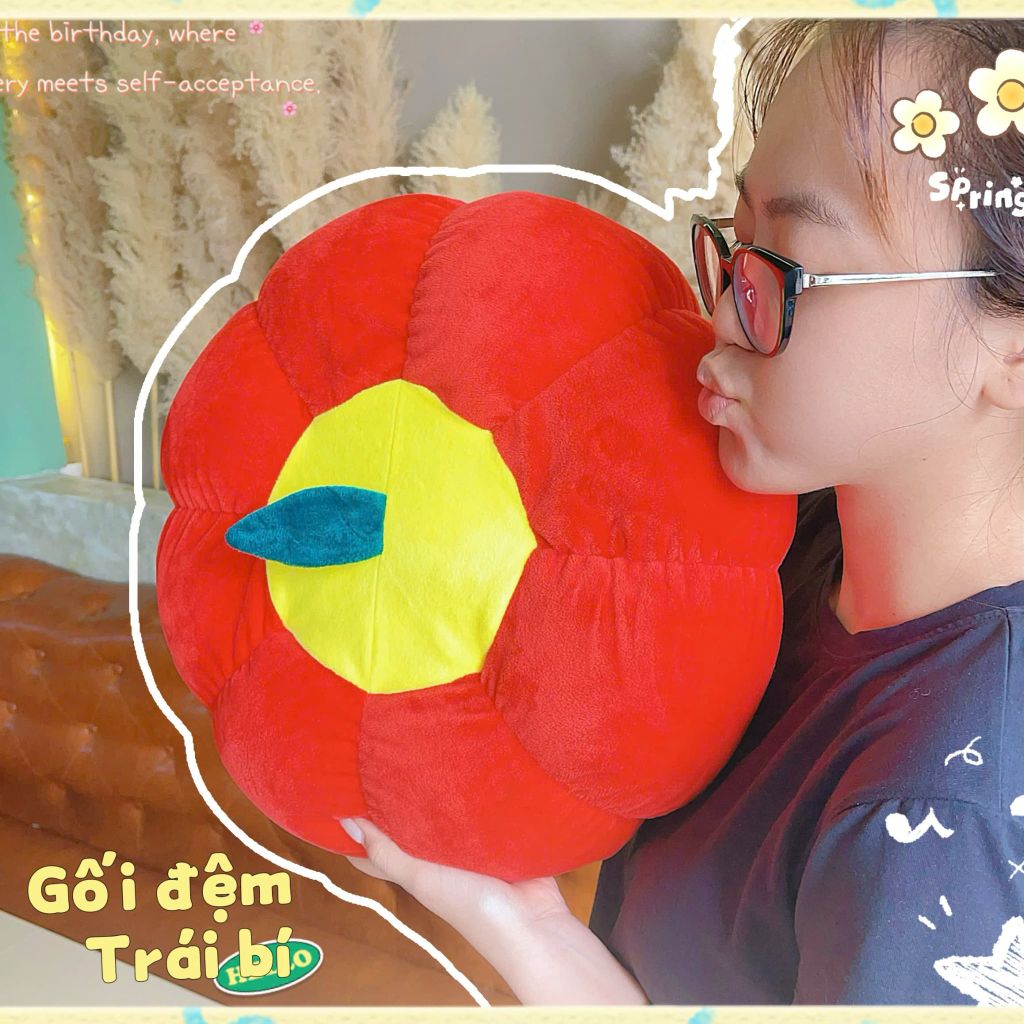 ** Đệm ngồi bệt hình quả Bí đỏ