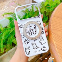 ** Ốp iPhone 17 Pro/18 Pro nhựa cứng kèm giá đỡ xoay 360 độ