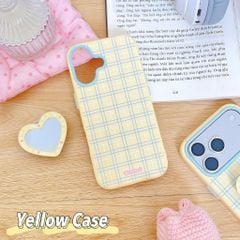 Ốp iPhone 16 6.1 dẻo caro kèm pop gương trái tim